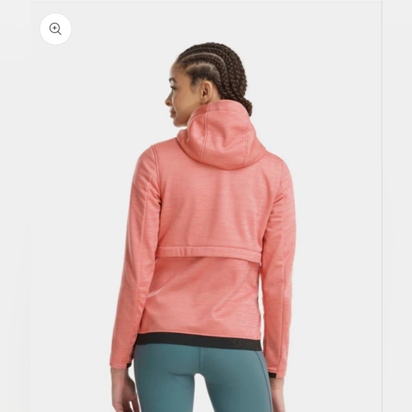 Horse Pilot Women's Long Sleeve Fleece Hoodie Jacket Tempest Pink Size L - Picture 2 of 14